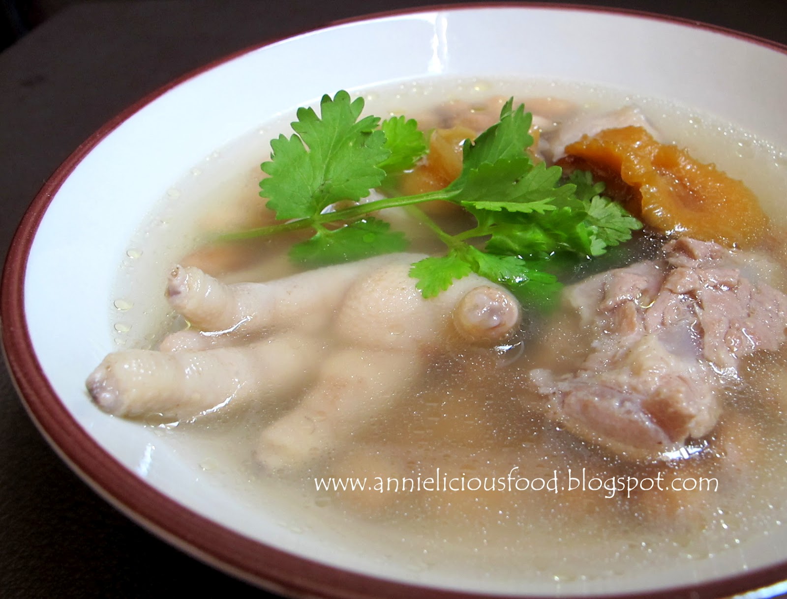 Annielicious Food Chicken Feet Peanut Soup (花生鸡脚汤)