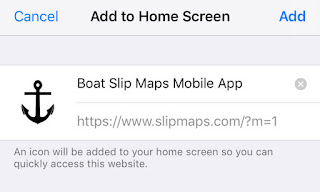 Add Free SlipMaps.com App to Home Screen for Easy Access