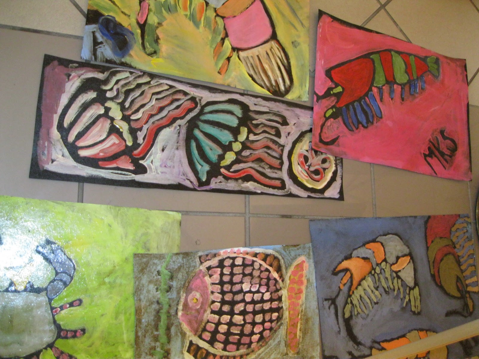 Adventures in Art Tar Paper Paintings