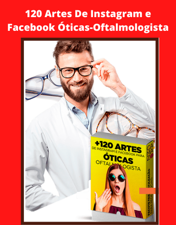 120 Artes De Instagram e Facebook Óticas- Oftalmologista