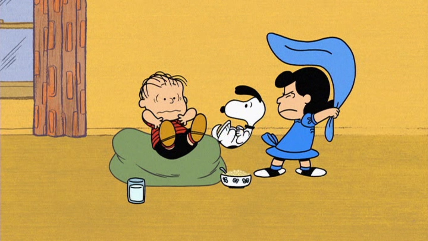 Happiness Is A Warm Blanket, Charlie Brown.