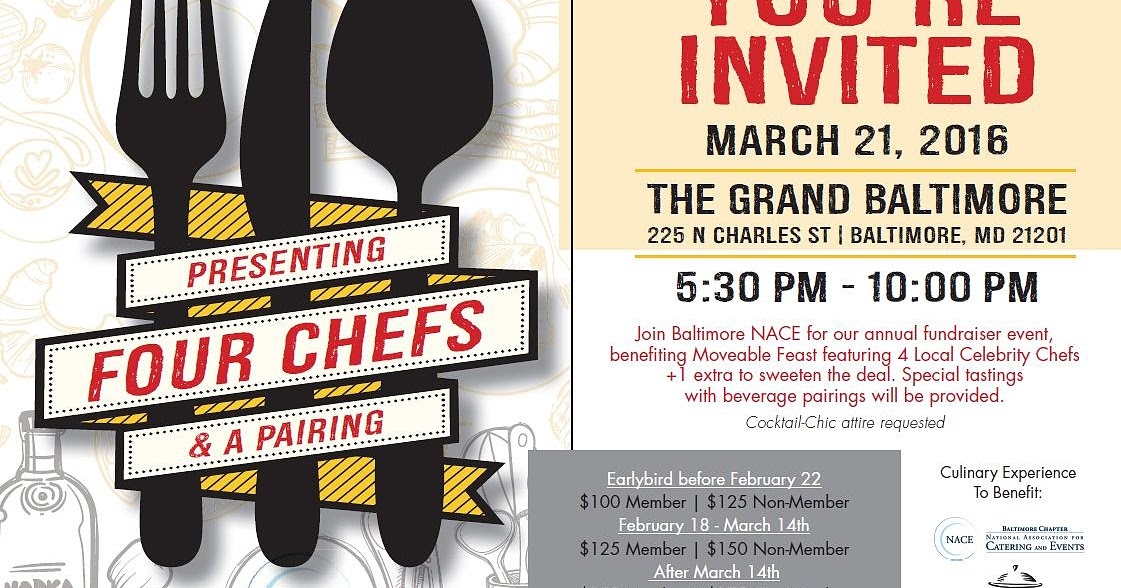 Dining Dish: Four Chefs and a Pairing: Fundraiser of the month