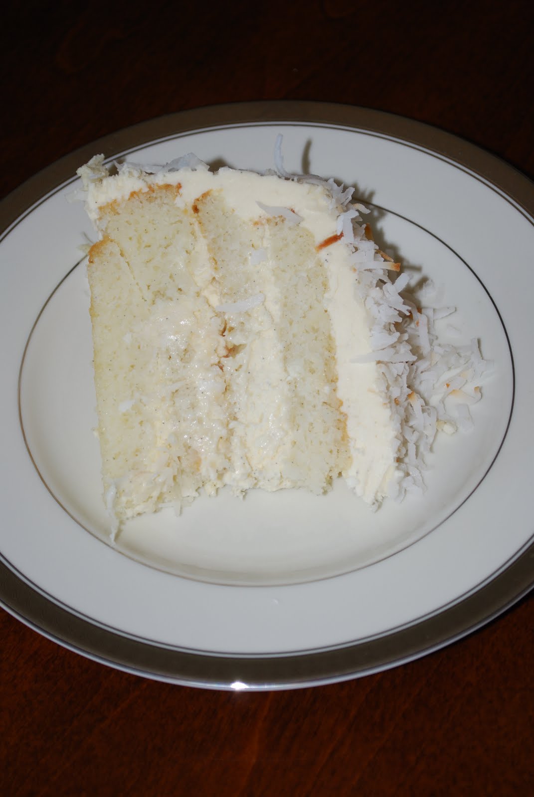 Kristy's Recipes Toasted Coconut Cake with Coconut Filling & Coconut