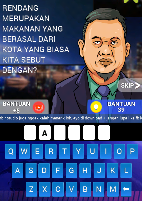 Rendang makanan yang berasal dari Kunci Jawaban TTS