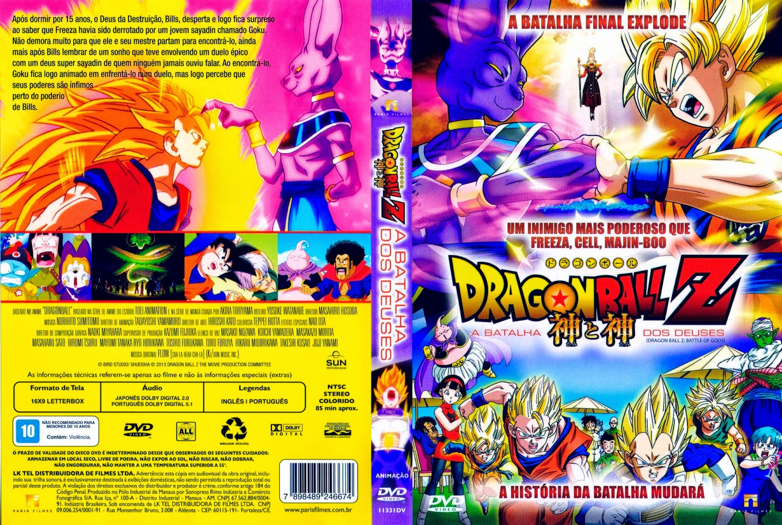 CoversBlog... O Melhor Blog de Capas de DVD da Dragon Ball Z A Batalha Dos Deuses