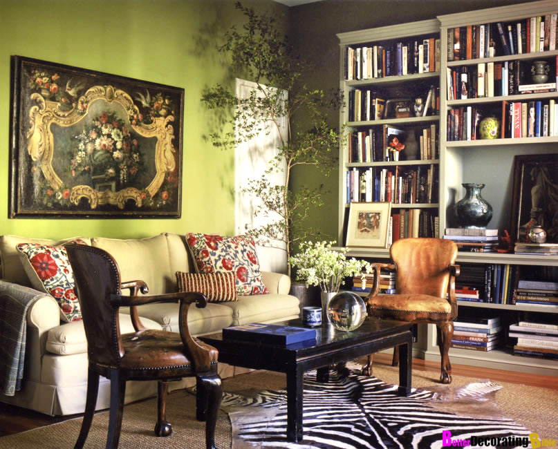 Olive Green Living Room Decor