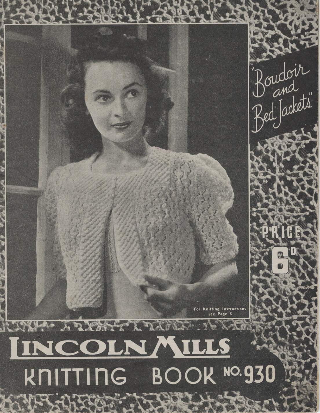The Vintage Pattern Files 1940s Knitting Lincoln Mills No.930