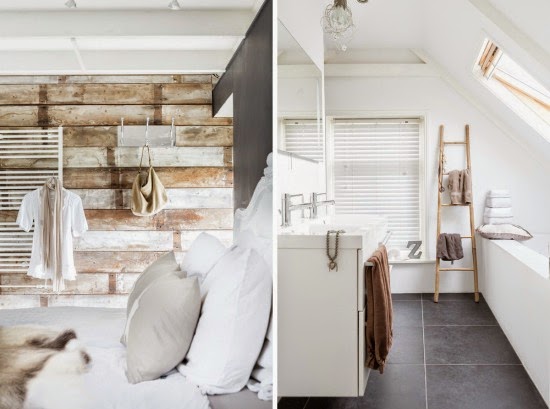 el baño decorado vintage