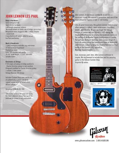 The Unique Guitar Blog: John Lennon's Les Paul Junior ... epiphone bass wiring diagram 