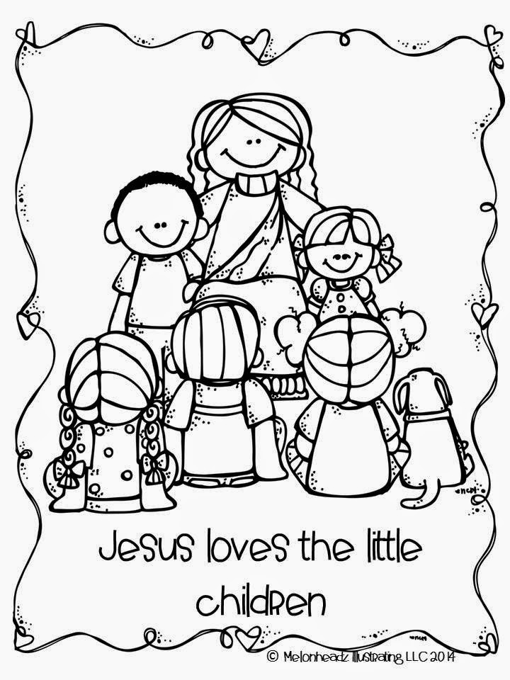 Coloring Pages Of Jesus With Children 2