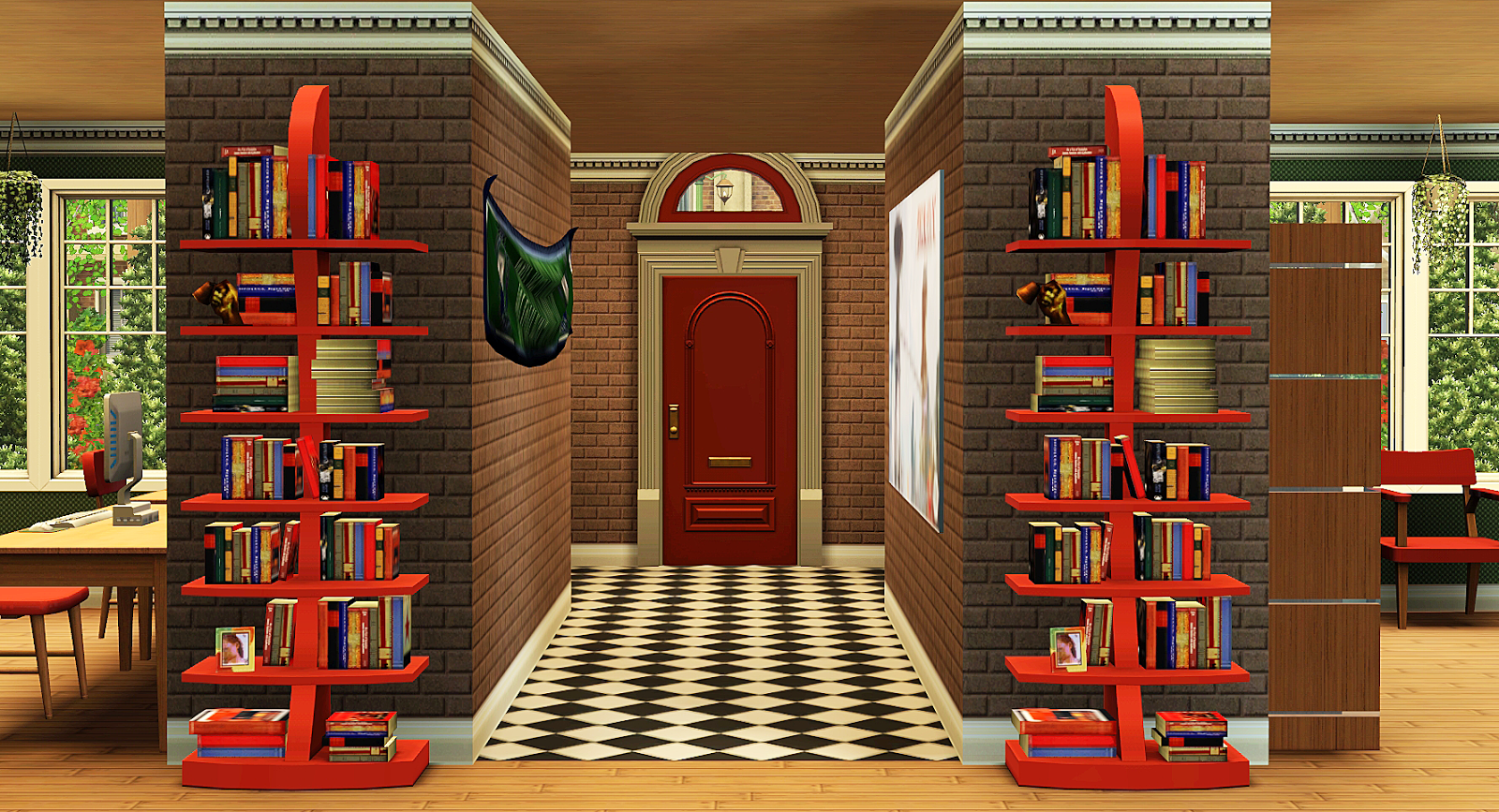Установить библиотеку игр. Library SIMS 3. Библиотека Доорс. Библиотека из Doors. Дверь в библиотеку.