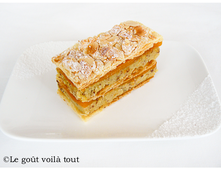 Millefeuille des rois à la gelée d'abricots