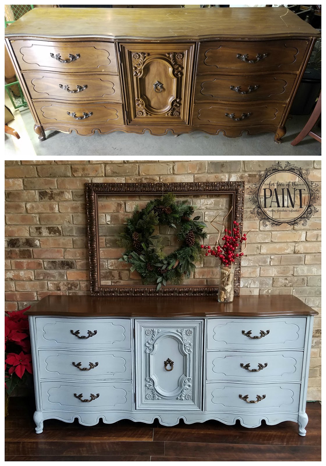 For Love Of The Paint Before And After 9 Drawer Bassett French