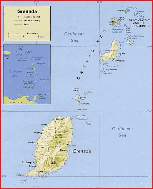 image: Grenada Political Map