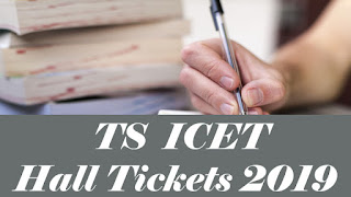 TS ICET Hall tickets 2019, TS ICET Admit card 2019