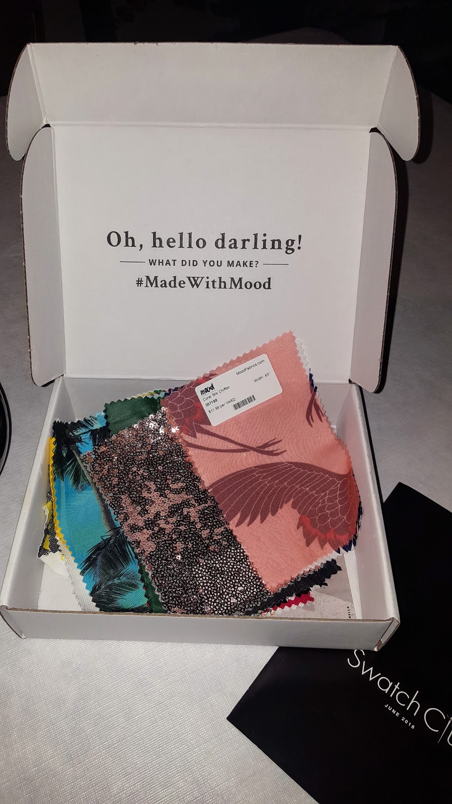 The Mahogany Stylist Mood Fabrics Swatch Club
