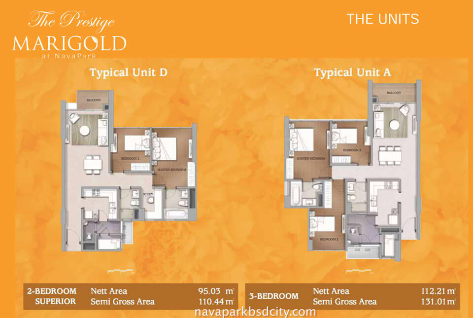 Floor Plan Apartemen Marigold