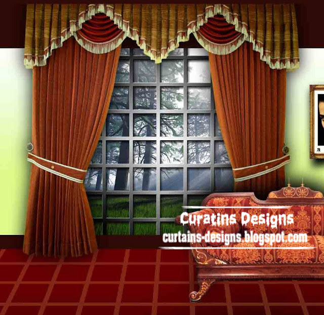 Classic Spanish windows curtain design for living room Curtain