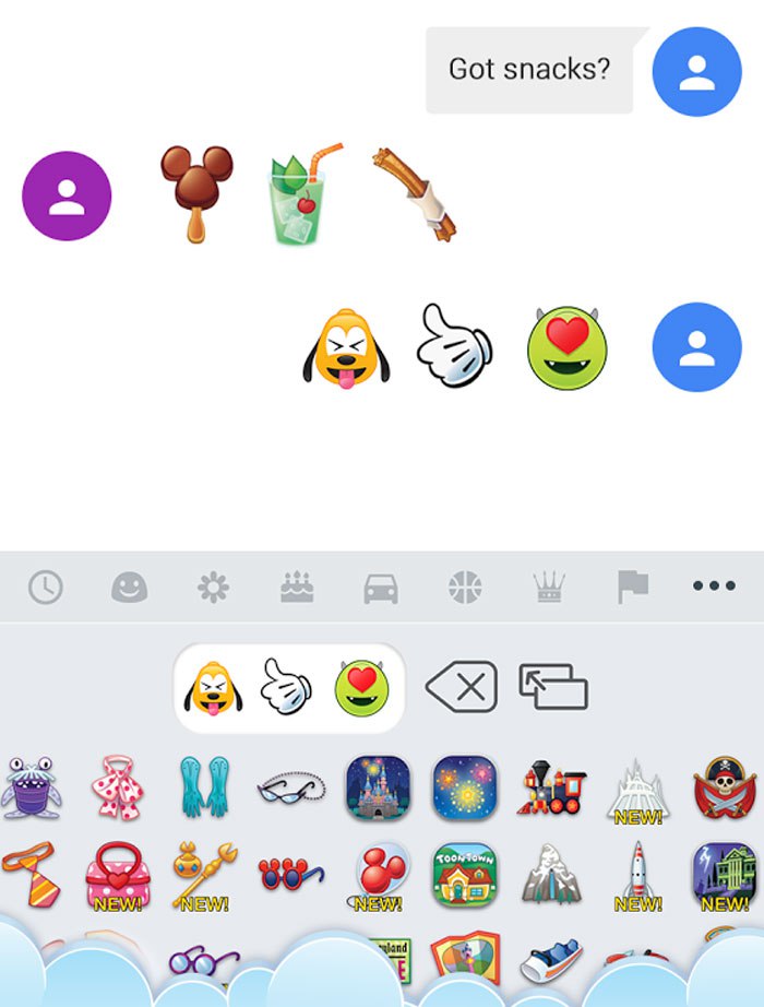 Walt Disney cria Emojis para IOS e Android Francesa Sarcástica