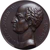 A coin struck in 1932 to commemorate Spallanzani's achievements
