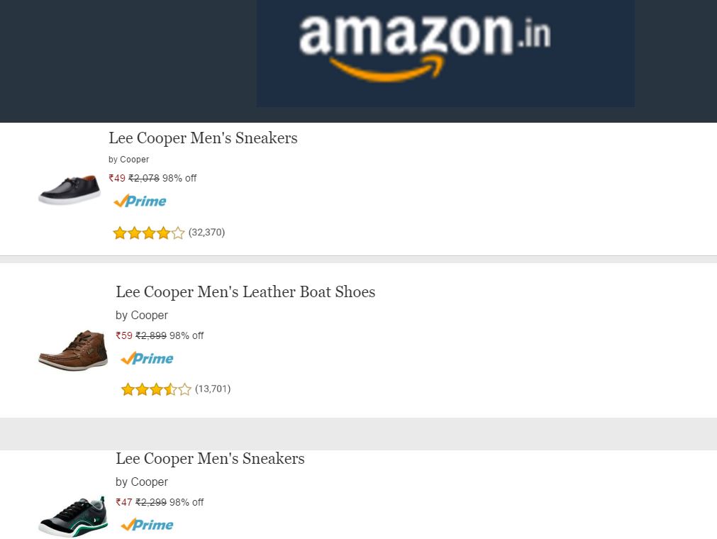 Fake Amazon offer