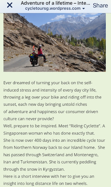 https://cycletoursg.wordpress.com/2015/11/14/adventure-of-a-lifetime-interviews-with-singapore-cycle-tourists/