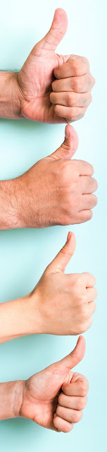 images of hands giving a thumb's up