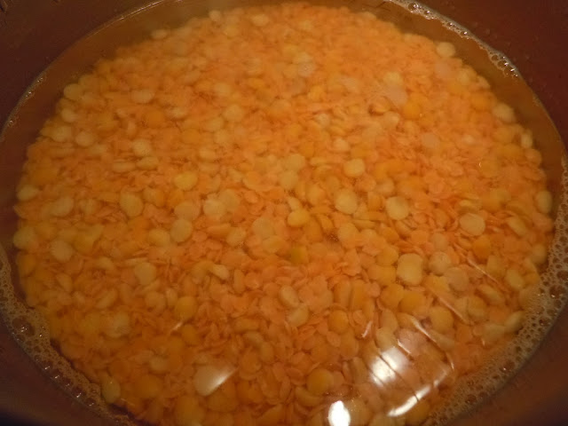 Cooking lentils