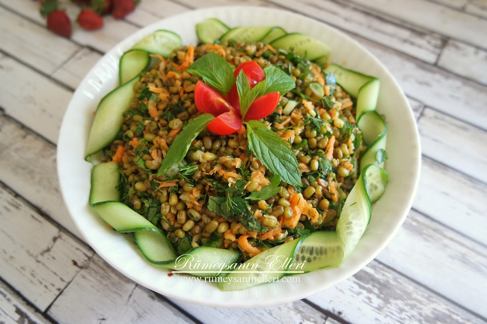 Naneli Fasulye Salatası Naneli Fasulye Salatası