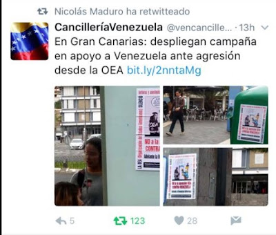 ¿Gran Canaria apoyo  a Maduro?