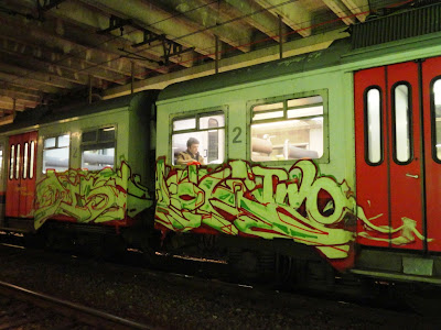 graffiti on trains