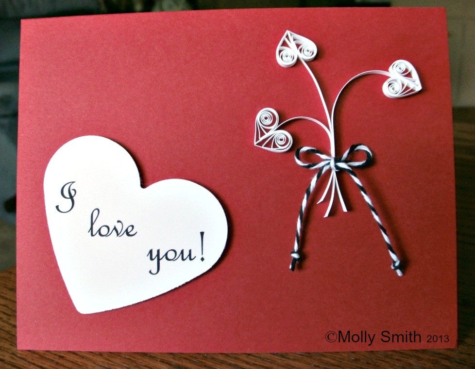 Molly Smith Quilled Hearts Valentines Day Cards