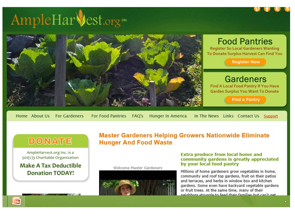 Durham Council of Garden Clubs What to do with your extra garden produce? Donate it to