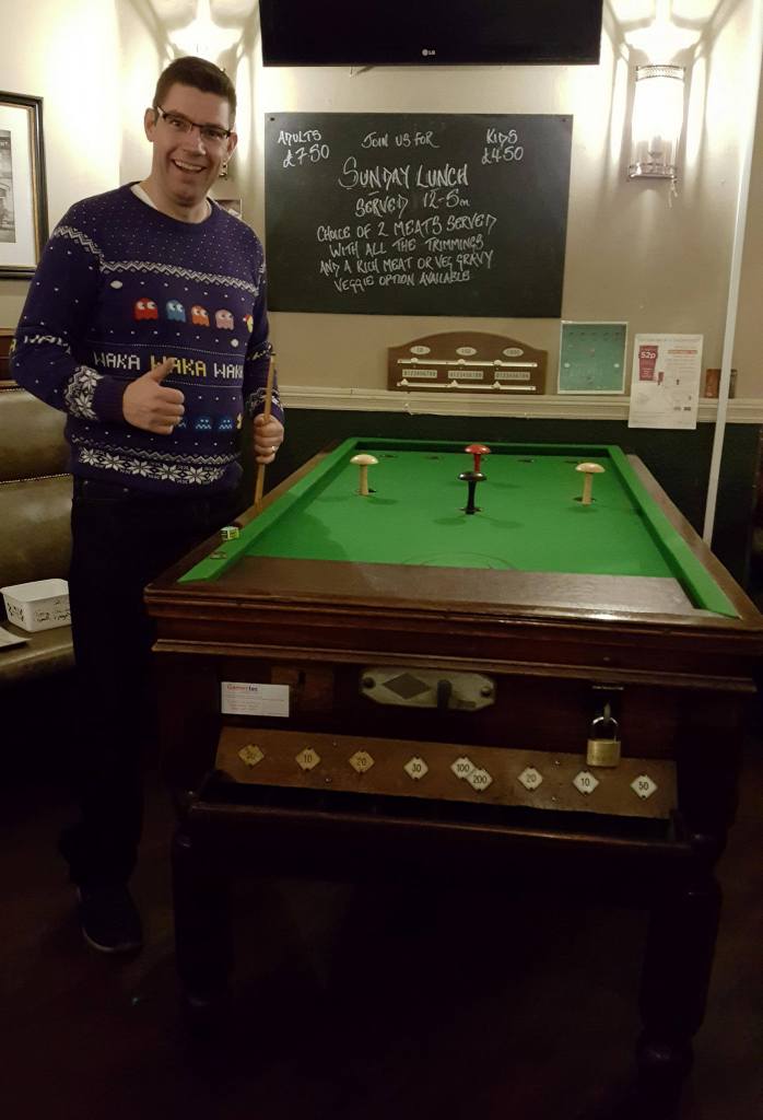 The Ham and Egger Files Bar Billiards at The Blossoms pub in Stockport