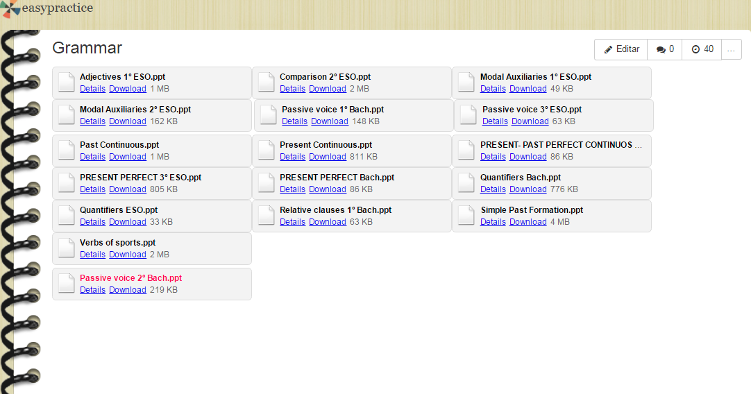 EL PATIO DE GEMMA 734. GRAMMAR, VOCABULARY, EXERCISES