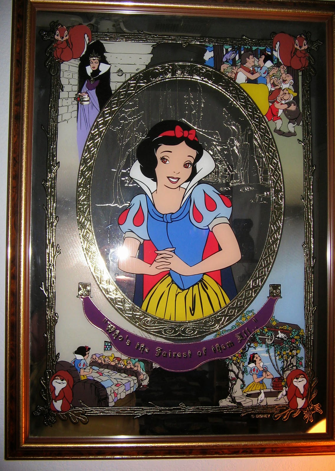 Filmic Light - Snow White Archive: Disneyland Etched Mirror