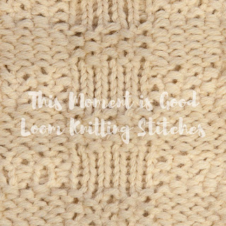Small Gingham Stitch Loom Knit