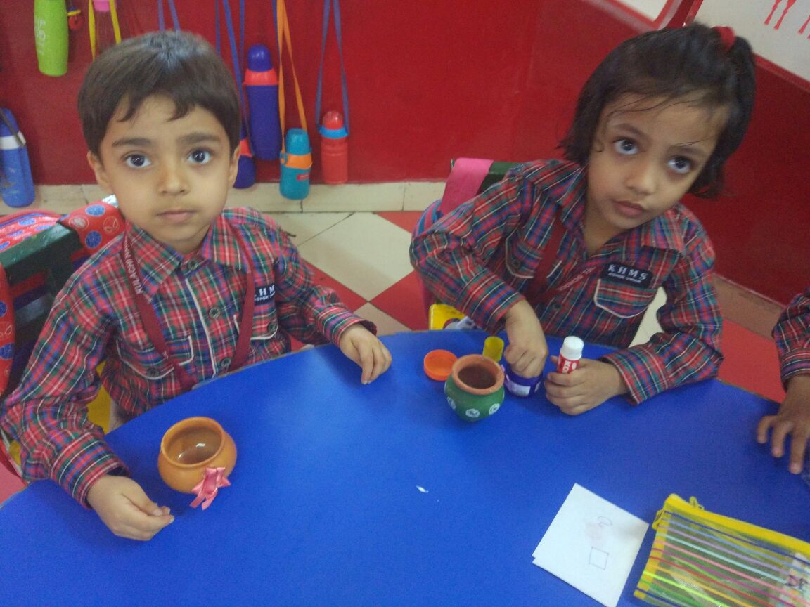 Khms Pre Primary Stellar Janmashtami Activity Matki Decoration