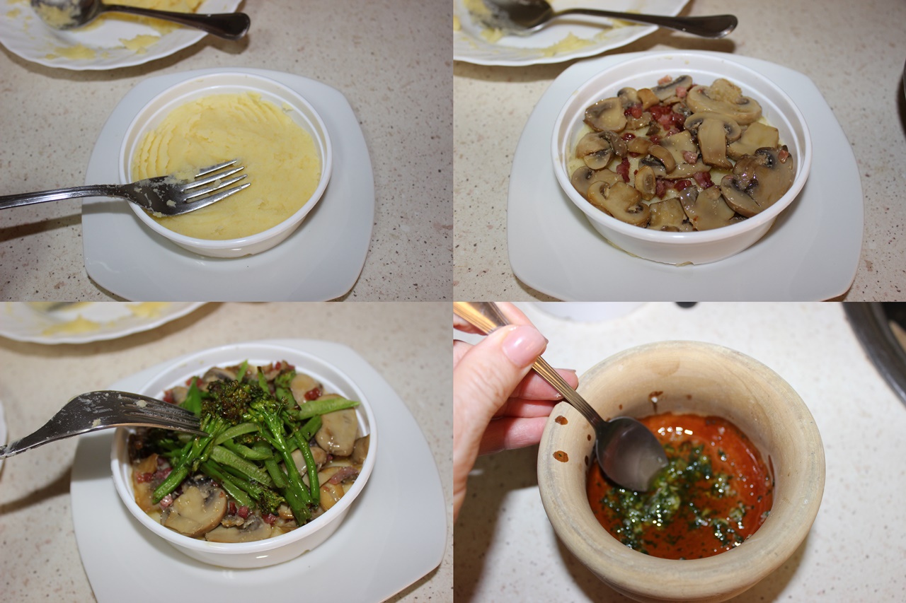 JULIA Y SUS RECETAS Timbal de bimi y champiñones