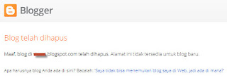 Blog Dihapus Google Apa yang harus saya lakukan?  kesal campur aduk ketika anda mengetahui blog kesayangan anda yang sudah anda pelihara da Blog Dihapus Google Apa yang harus saya lakukan?