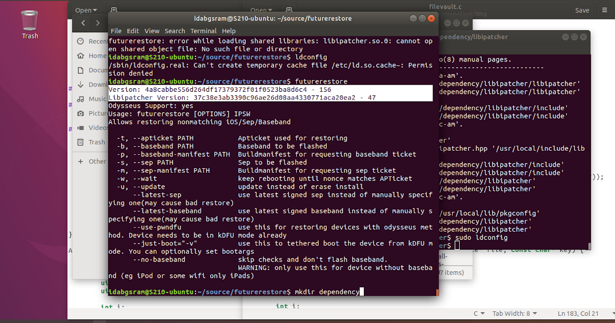 How to Compile Futurerestore (with libiPatcher 32bits) in Ubuntu