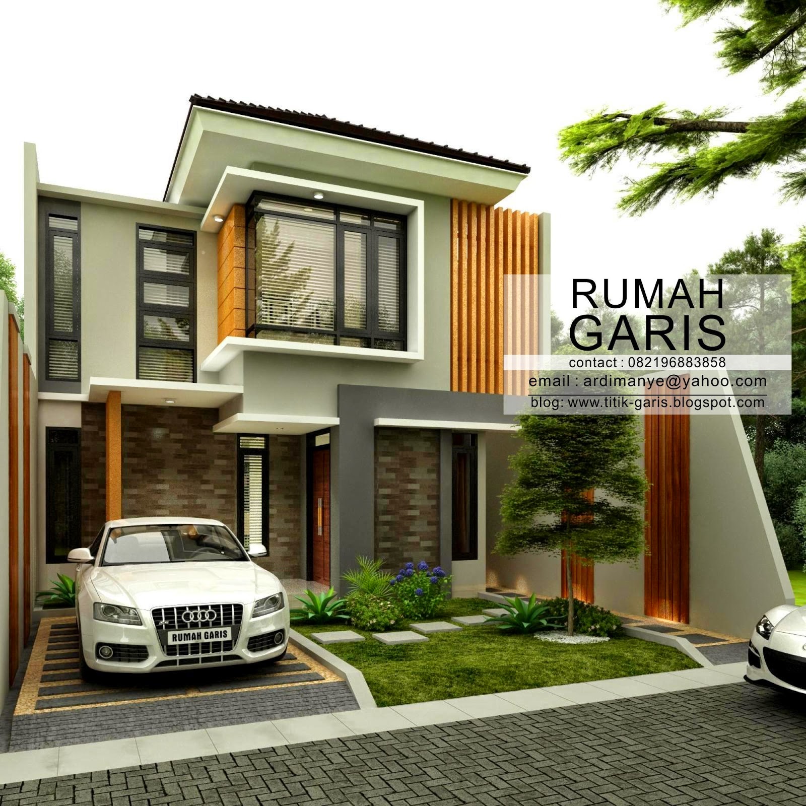 Desain Rumah Tinggal 2 Lantai Di Makassar Rumah Garis