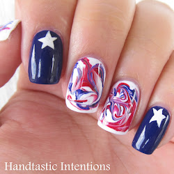 nail patriotic designs july nails fourth marble