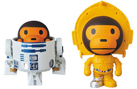 Star Wars x A Bathing Ape Baby Milo Wave 3 Vinyl Figures by Medicom – R2-D2 & C-3PO