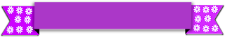 Faixa ribbon roxa flor - Criação Blog PNG-Free