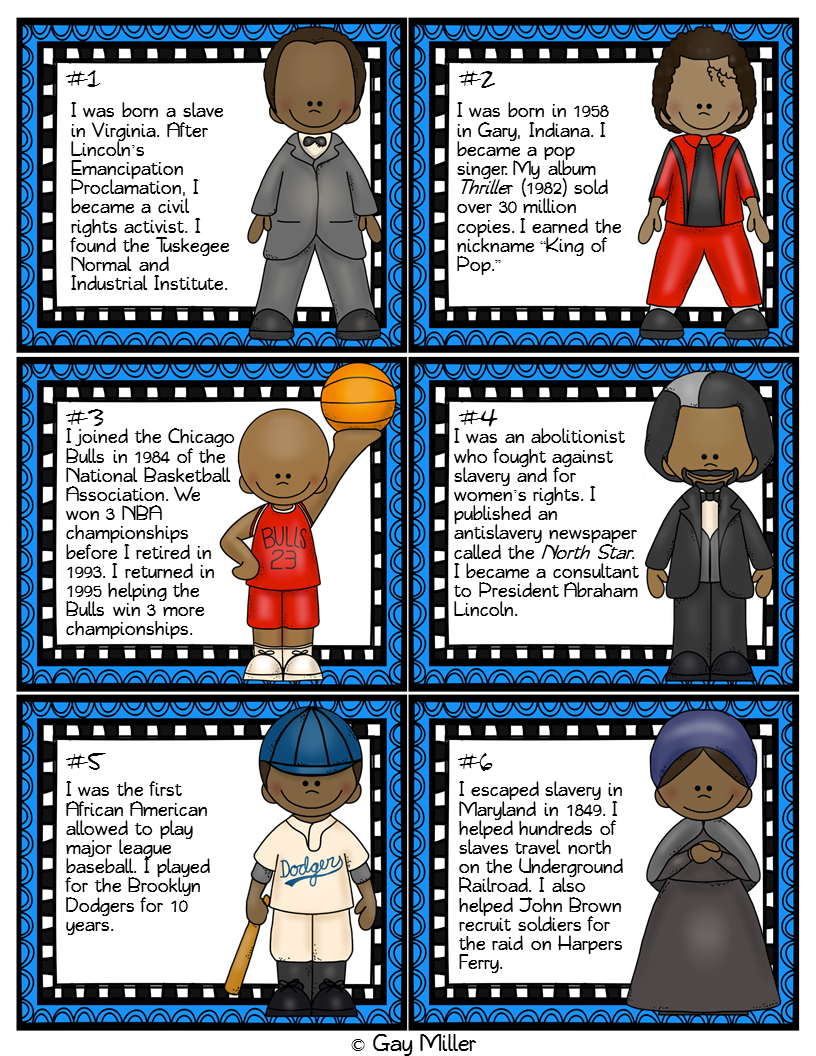 Once upon a time...in Room B1 at GS / 2015-16 : February: Black History