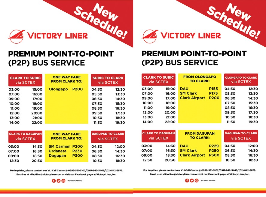 P2p bus schedule