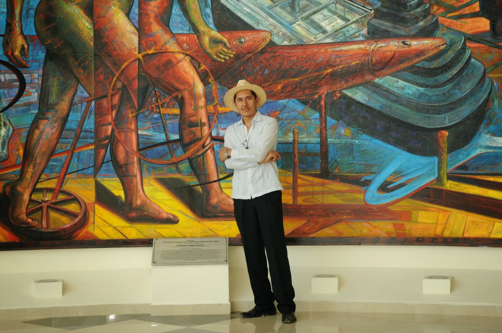 MAI Sinaloa: MURAL LA FUSION DE DOS CULTURAS DE ERNESTO RIOS ROCHA