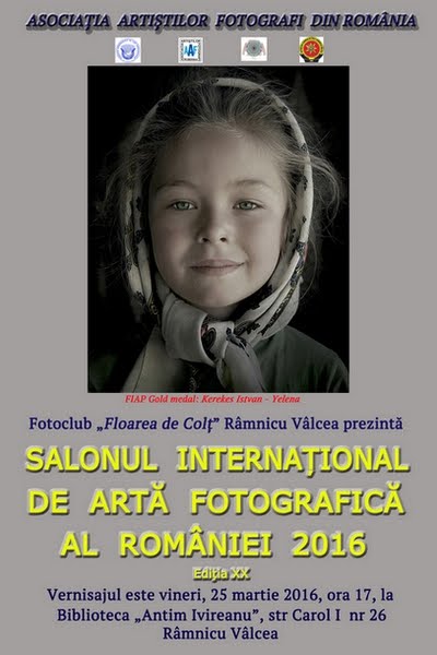 SALONUL INTERNAȚIONAL DE ARTĂ FOTOGRAFICĂ AL ROMÂNIEI la Rm. Vâlcea