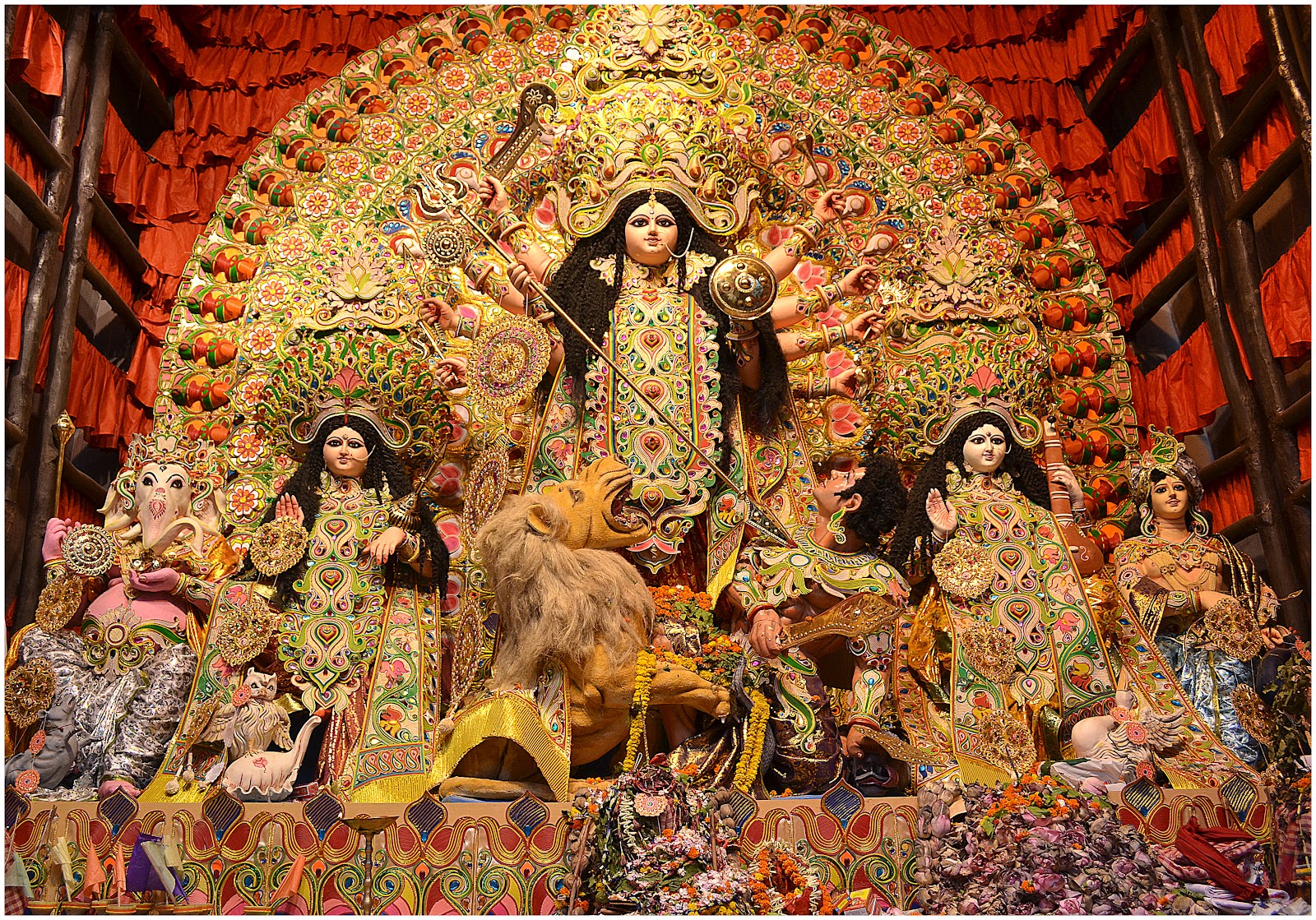 Diwali Greetings Durga Puja wallpaper